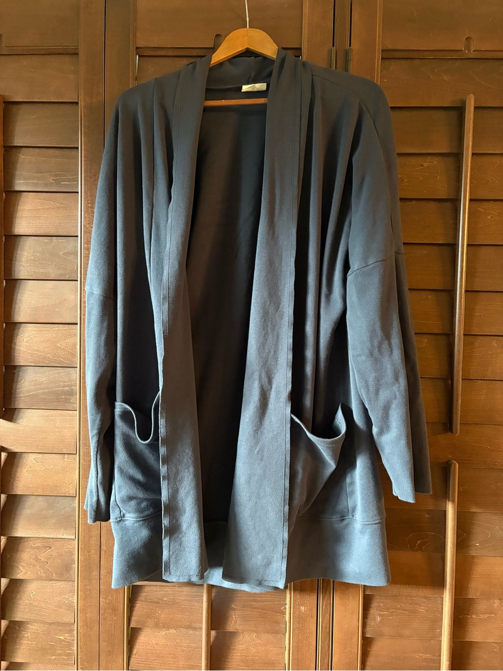 Pact Dark Blue Open-Front Lightweight Cardigan - Picture 2 of 8